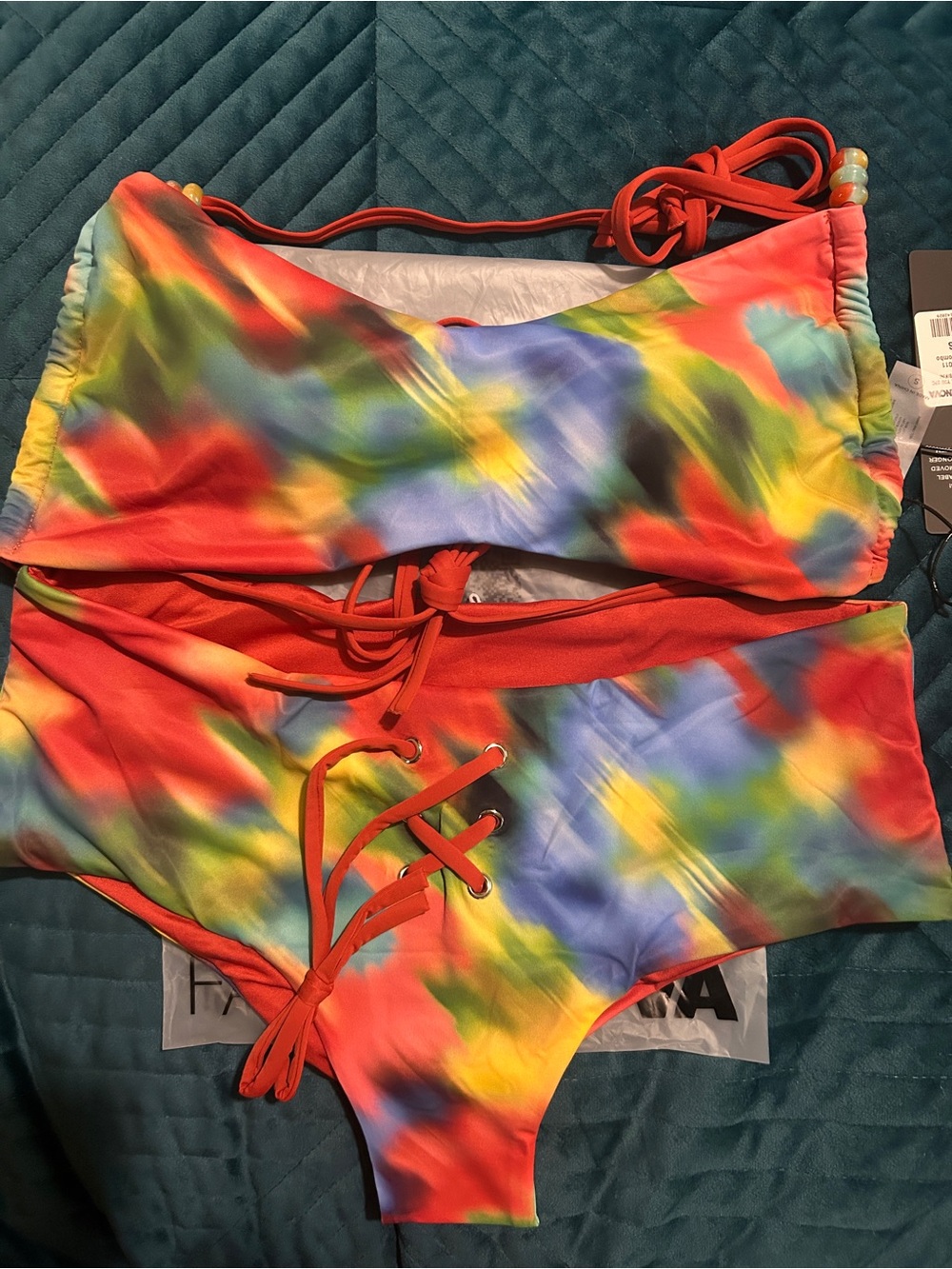 Fashion Nova Falling For You 2 Piece Halter Bikini-Red❤️ - Picture 5 of 5